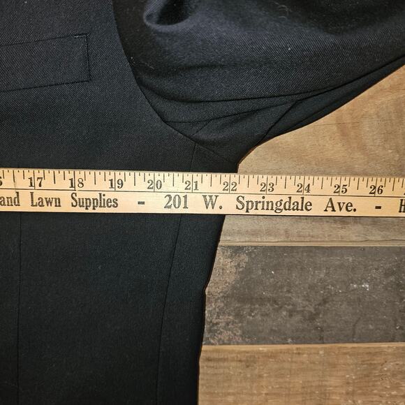 Bocaccio Uomo Black 2 Button Sport Coat Suit Blazer Jacket Mens 42L Paris Luxury - Picture 6 of 7